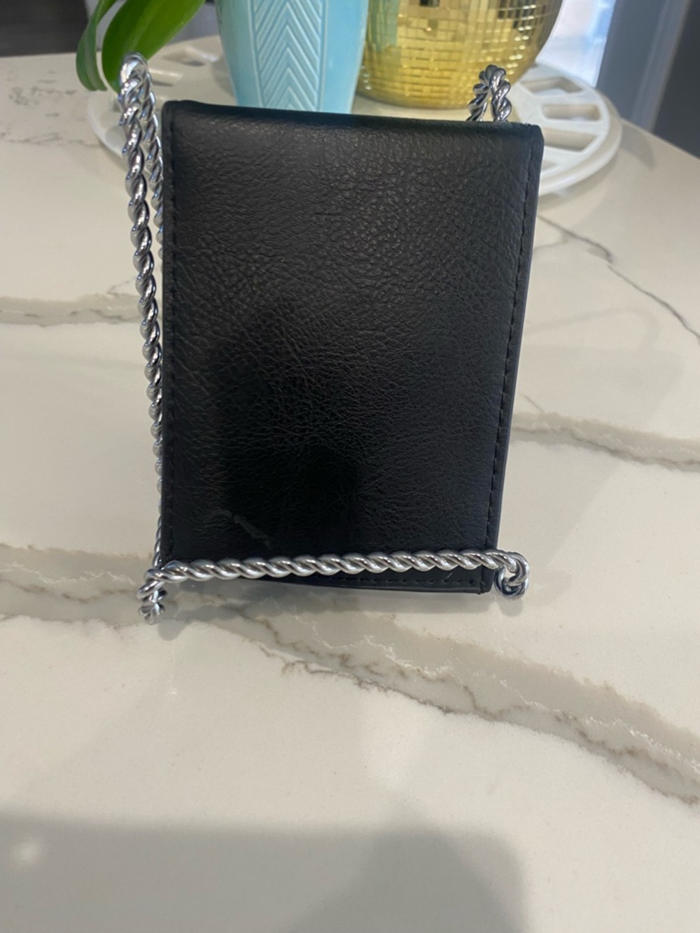 Black Leather Wallet  Mens Accessories